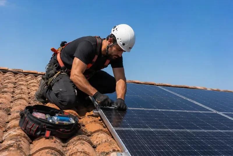 Maintenance et monitoring de panneaux solaires à Geneston