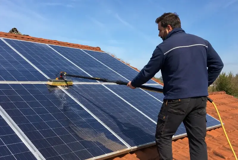 Nettoyage et entretien de panneaux solaires à Geneston